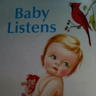 Baby listens