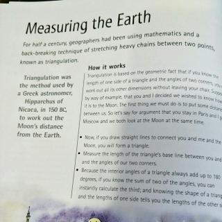 Measuring the earth