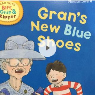 Gran's new blue shoes