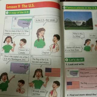 冀教五上Lesson9 The U.S.