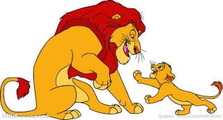 儿子、父亲和狮子
