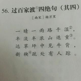 过百家渡四绝句其四