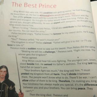 怀书英语 路线二 原版阅读 The best prince