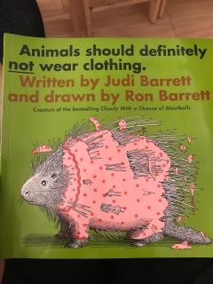 《Animals should definitely not wear clothing