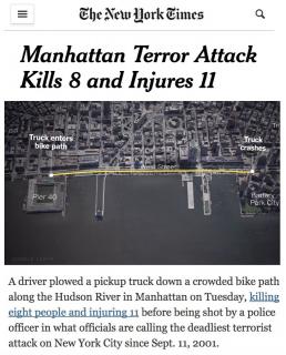 171102 Manhattan terror attack kills 8 and injures 11