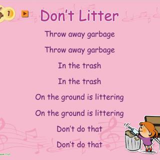 BG1-U1 Don't Litter