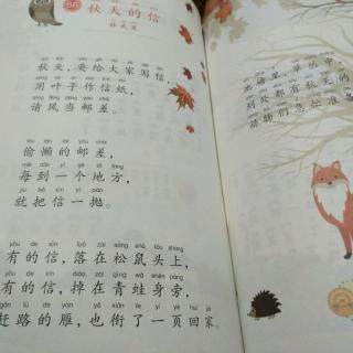 一年四班付宸宇《秋天的信》