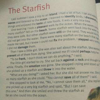 怀书英语 路线二 The starfish
