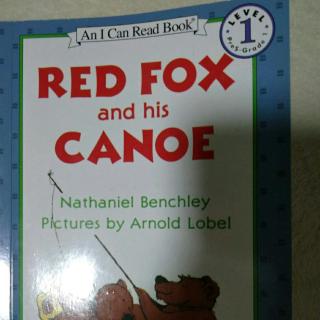 RED FOX and his CANOE