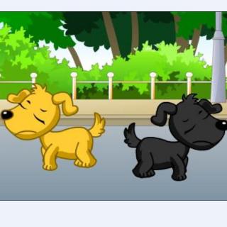 两只狗的爱情动画片图片
