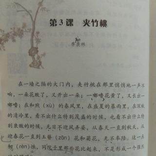 子嬃读小散文《夹竹桃》（3）