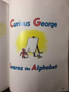 Booktalk on Curious George learns the alphabet