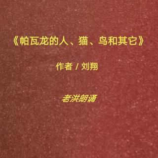 刘翔《帕瓦龙的人、猫、鸟和其它》老洪朗诵