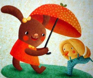 小兔子的小红伞