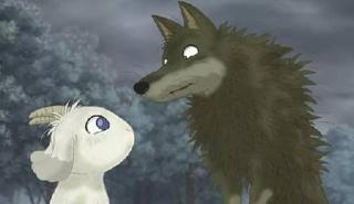 儿童英语小故事-the injured wolf and smart sheep受伤的狼和聪明的羊