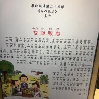 专心致志 鹤鹤朗读