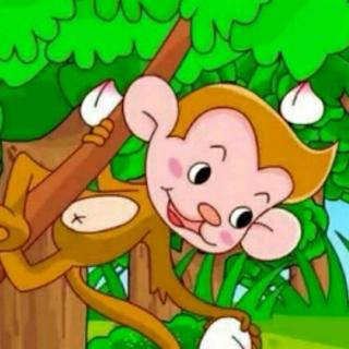 小猴子摘桃
