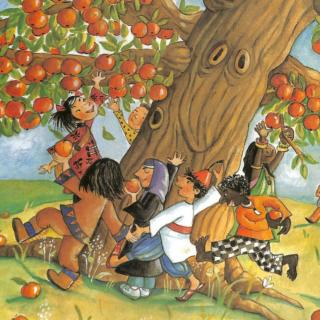 小百灵幼儿园绘本故事《一个长上天的大苹果》