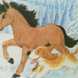 背诵古朗月行日积月累雪地里的小画家