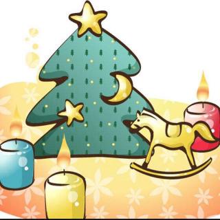《胡桃夹子》圣诞树的装饰与蜡烛