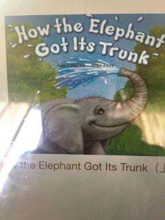 英文绘本～How the elphant got it’s trunk（上）