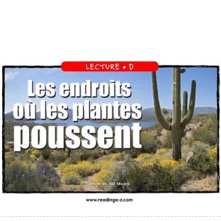 Les endriots où les plantes poussent