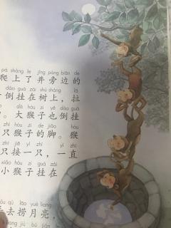 一年级语文《猴子🐒捞月亮》