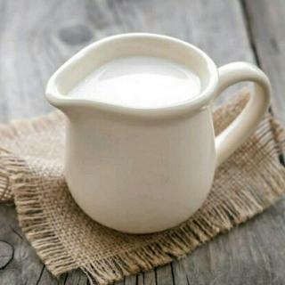 a glass of milk