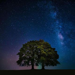 黑夜星星背景男生头像图片