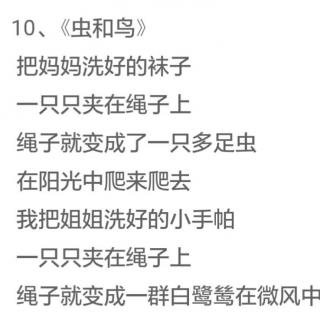 《虫和鸟》