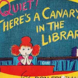 双语【请安静！图书馆里有只金丝雀】