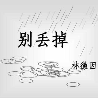 秦岭雨声：林徽因《别丢掉》