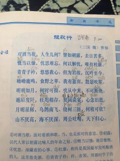 短歌行(三国 魏)曹操