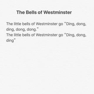 bells of westminster