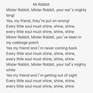 mr rabbit