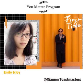 You Matter会员采访@Joy Zhou by Emily