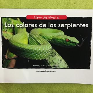 Los colores de las serpientes