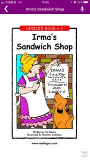 Irma's Sandwich Shop | Level O | Reading a-z