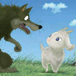 狼跟羊的情侣头像图片