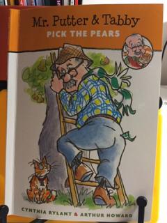 Mr Putter and Tabby pick the pears