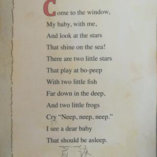 童谣 Come to the window  by Fairy