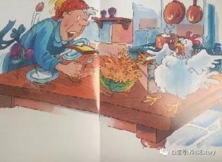 《老太婆和母鸡The old woman and the hen》