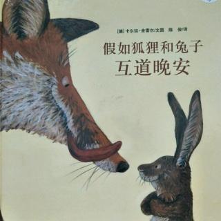 文文姐姐讲故事【假如狐狸和兔子互道晚安】