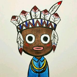 非洲酋长图片 卡通图片