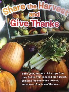 Share the harvest and give thanks