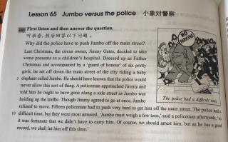 Lesson65 Jumbo versus the police