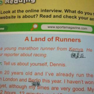 a Land of runners