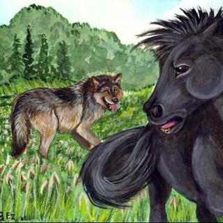 伊索寓言 - The Wolf and the Horse