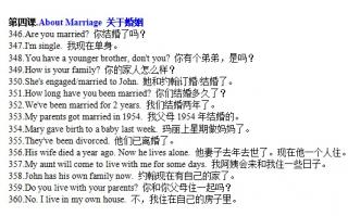 第三册第四课About Marriage