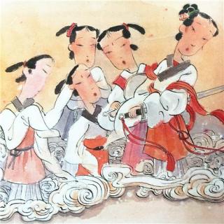 【中国老故事】人物风物传说：25、十二仙女化山峰+莎花~江清日抱